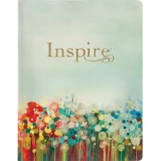 Inspire NLT Large Print Creative Journalling Bible - Floral Design